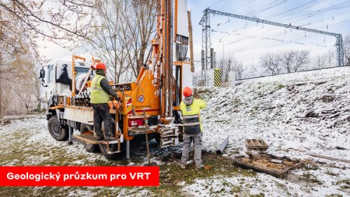 Začíná geologický průzkum pro vysokorychlostní železnici