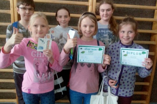 Žáci ze ZŠ Lhotky se umístili na prvním místě v soutěži Zlatý list