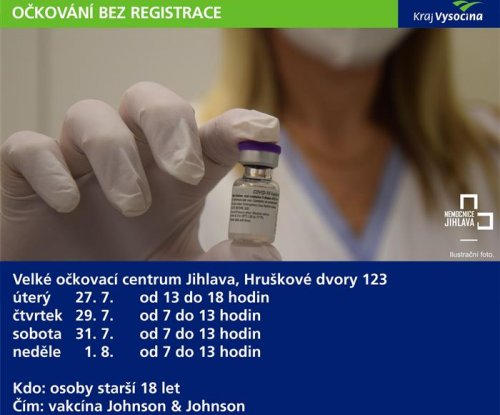 Očkovací centrum v Jihlavě nabízí očkování bez registrace