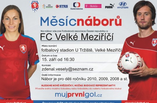 Nábor mladých fotbalistů pořádá zdejší klub